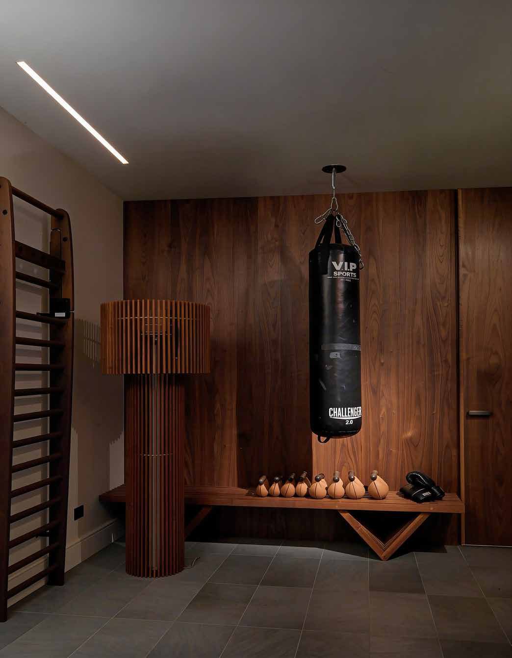 The private fitness room