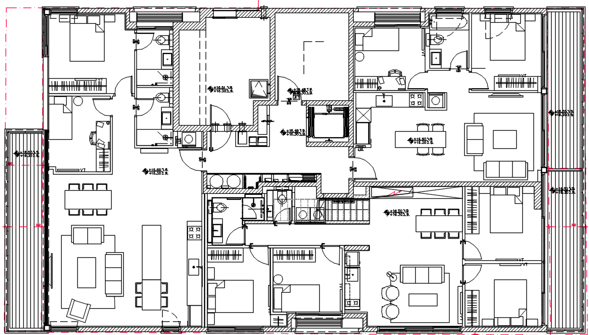 Building floor plan showing the penthouse in context