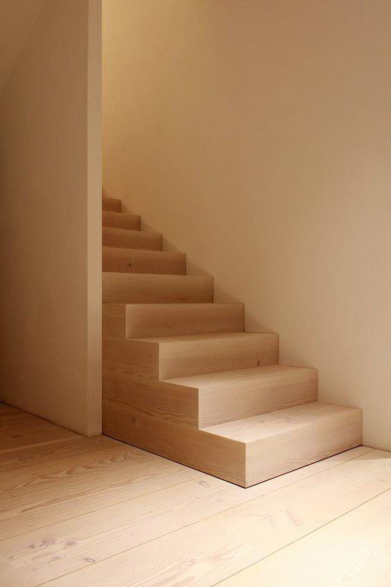 Concrete stair washed in light